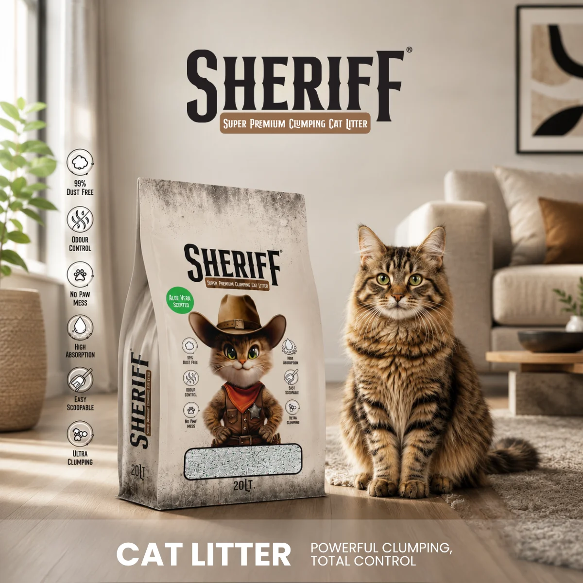 SHERIFF CLUMPING CAT LITTER