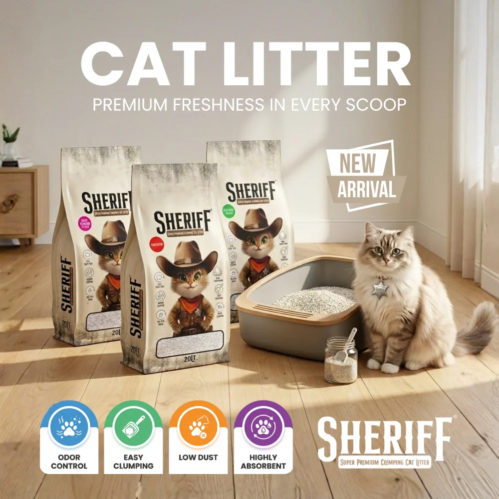sheriff cat litter new