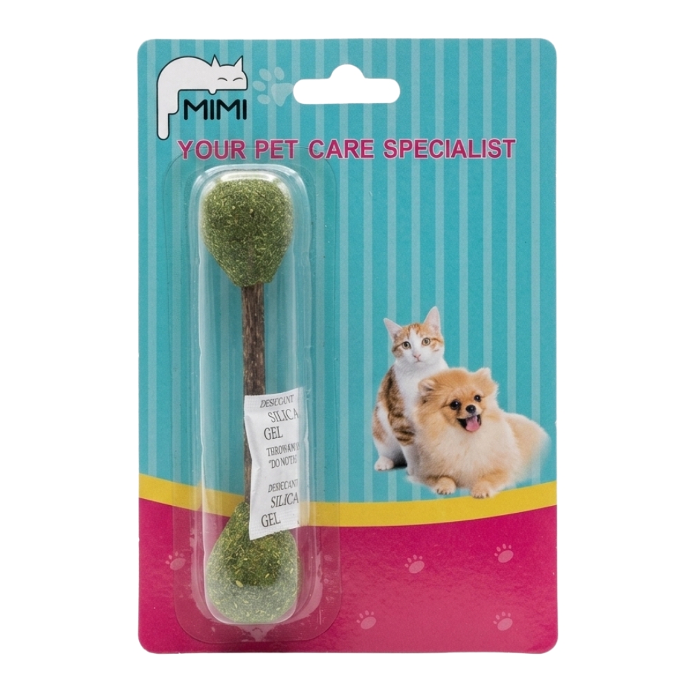 Natural Cat Double Ball & Stick Chew Toy